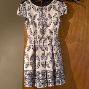 Blue and white Dress